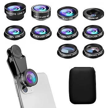 スマホ用カメラレンズセット 多色＆多用途 iPhone/Android対応 Amazon.co.jp: 4 in 1望遠レンズセット 外付け携帯電話カメラ